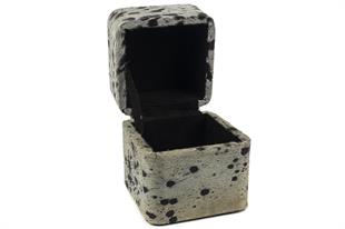 Siyah Beyaz Takı Kutusu 13x13x14cm