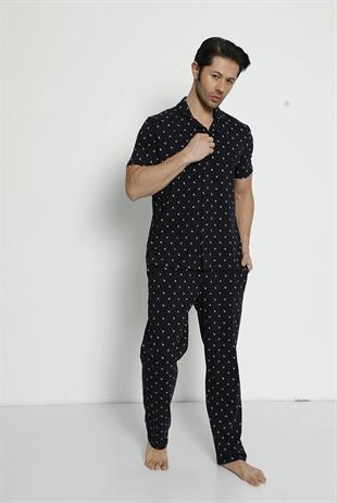 9409 МУЖСКАЯ ПИЖАМА НА ПУГОВИЦАХ 