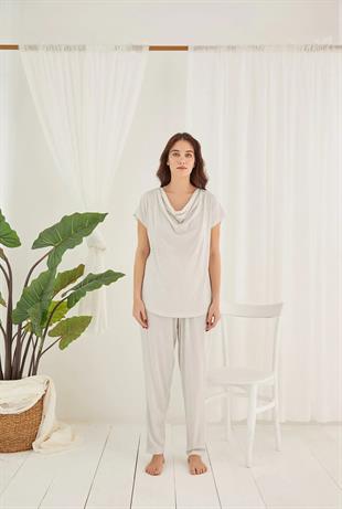 13795  ЖЕНСКАЯ ПИЖАМА СО ШТАНАМИ