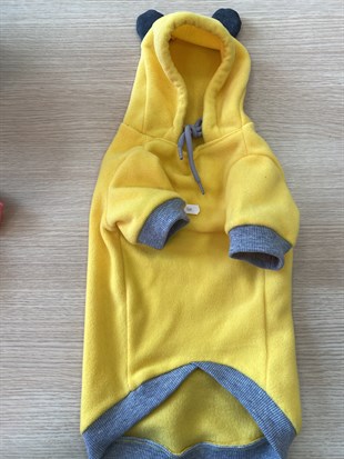 Sarı Kenarı Gri Şeritli Hayvan Kıyafeti
