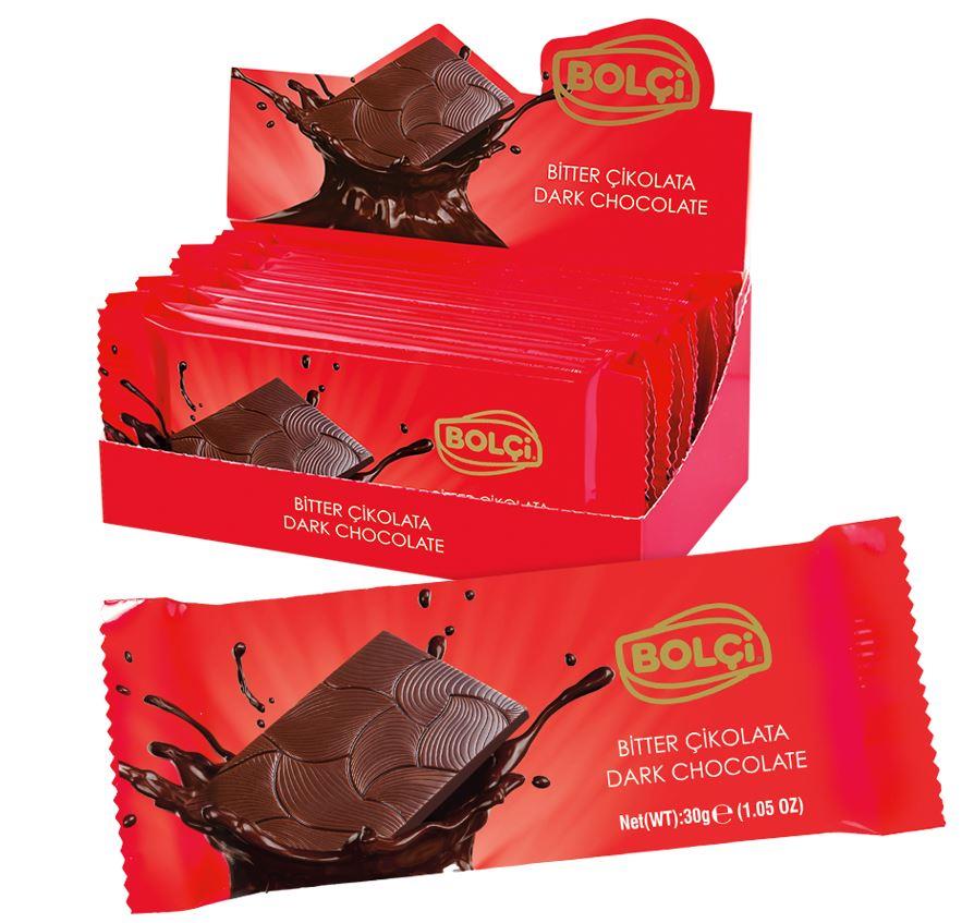 Atıştırmalık Çikolata-Bitter  Çikolata 30g