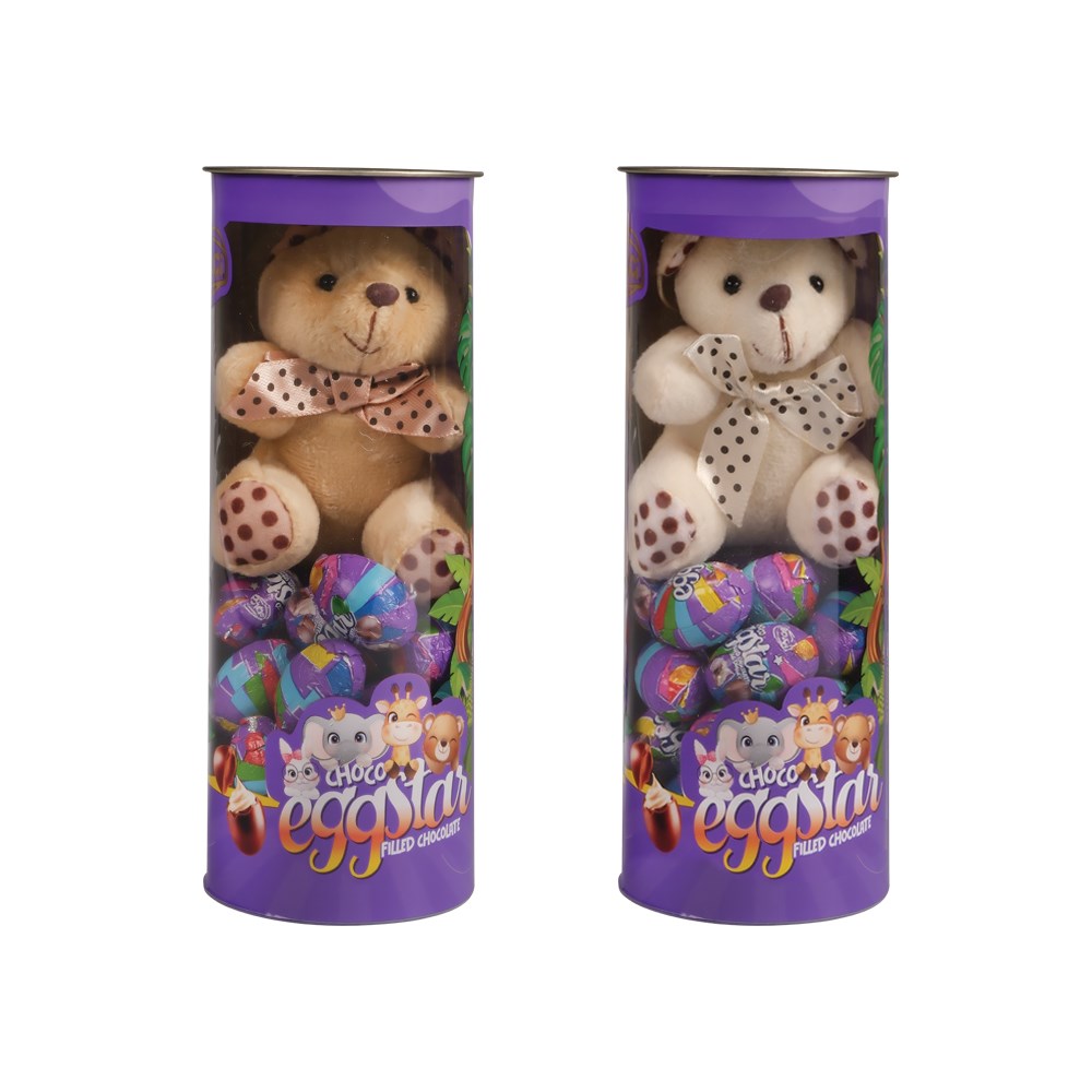 Atıştırmalık Çikolata-Jungle Eggstar Silindir Sütlü Yumurta Çikolata 200g 