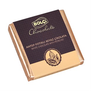 Tablet Çikolata-Beyaz Antep Fıstıklı Tablet Çikolata 70gr