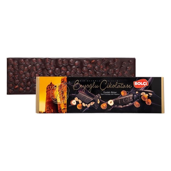 Beyoğlu Çikolatası-BİTTER FINDIKLI BEYOĞLU ÇİKOLATASI 300GR