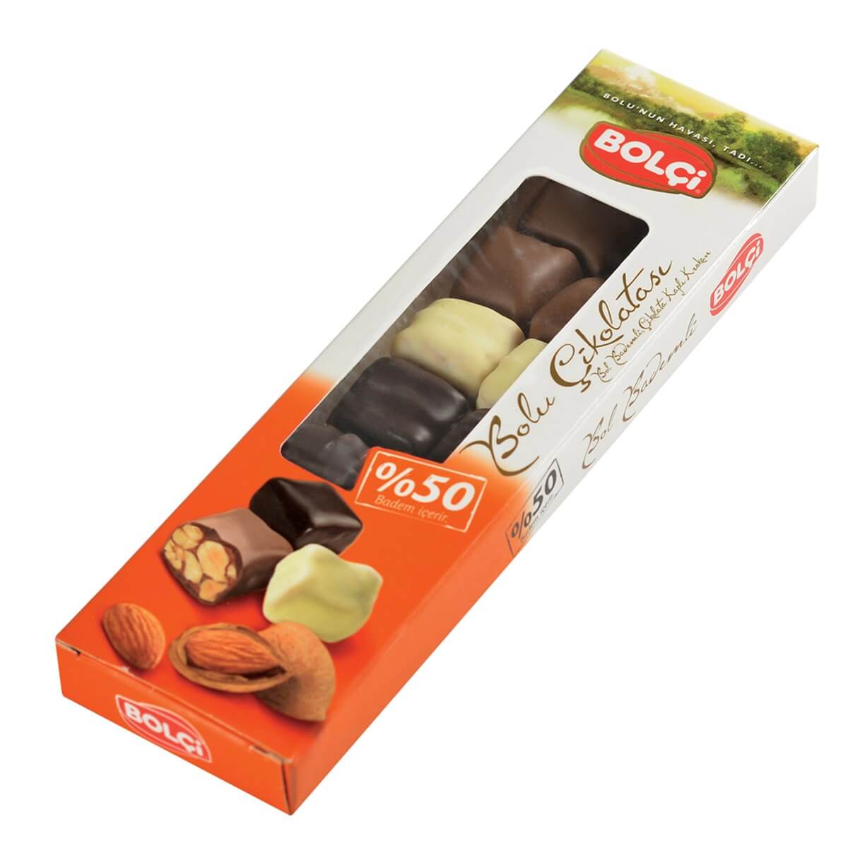 Bolu Çikolatası-Bademli 125 Gr Bolu Çikolatası