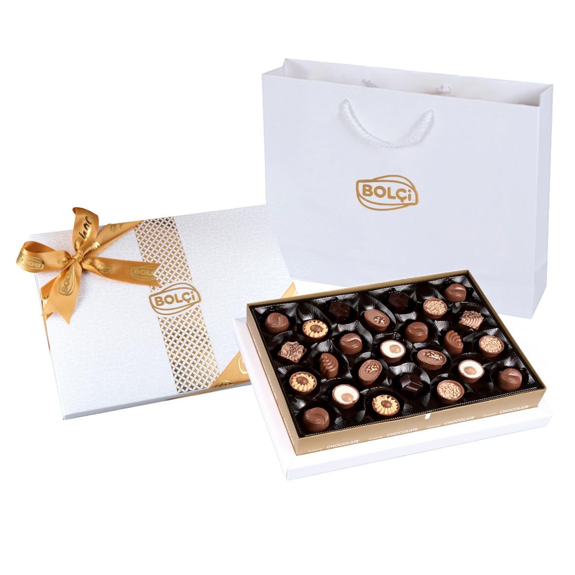 Spesiyal Çikolata-Diamond Beyaz Hediye Çikolata Kutu 285g
