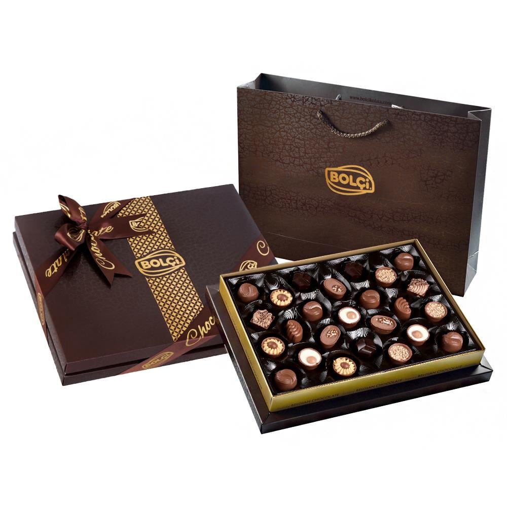 Spesiyal Çikolata-Diamond Kahverengi Hediye Çikolata Kutu 285g