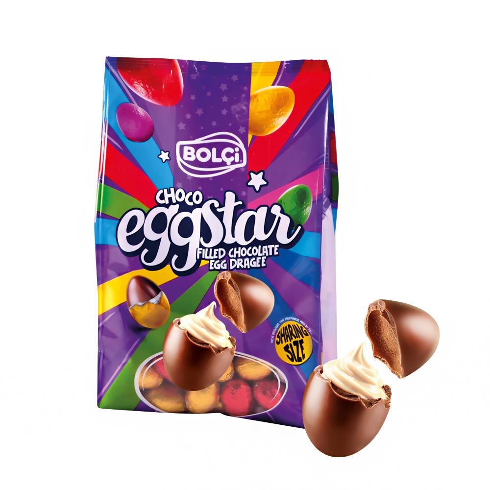 Atıştırmalık Çikolata-EggStar Sütlü Yumurta Çikolata 504g