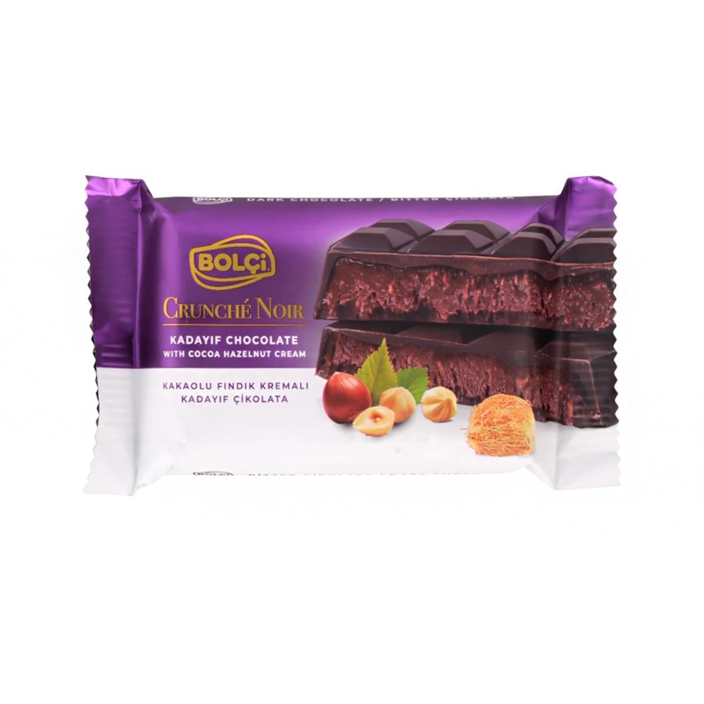 Atıştırmalık Çikolata-Kakaolu Fındık Kremalı Bitter Kadayıf Çikolata 65g