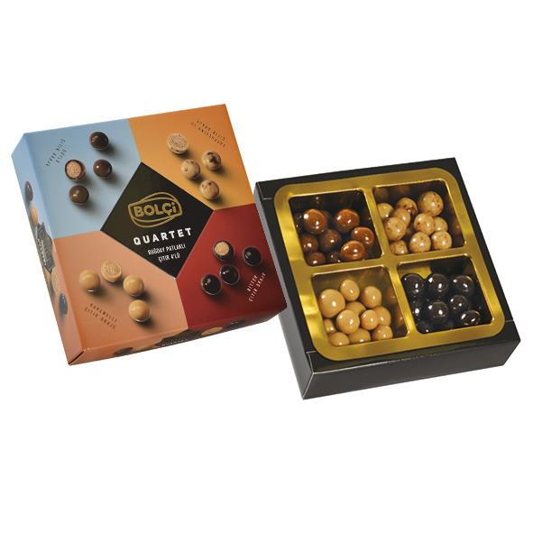 Atıştırmalık Çikolata-Quartet Çikolata Kutu 160g