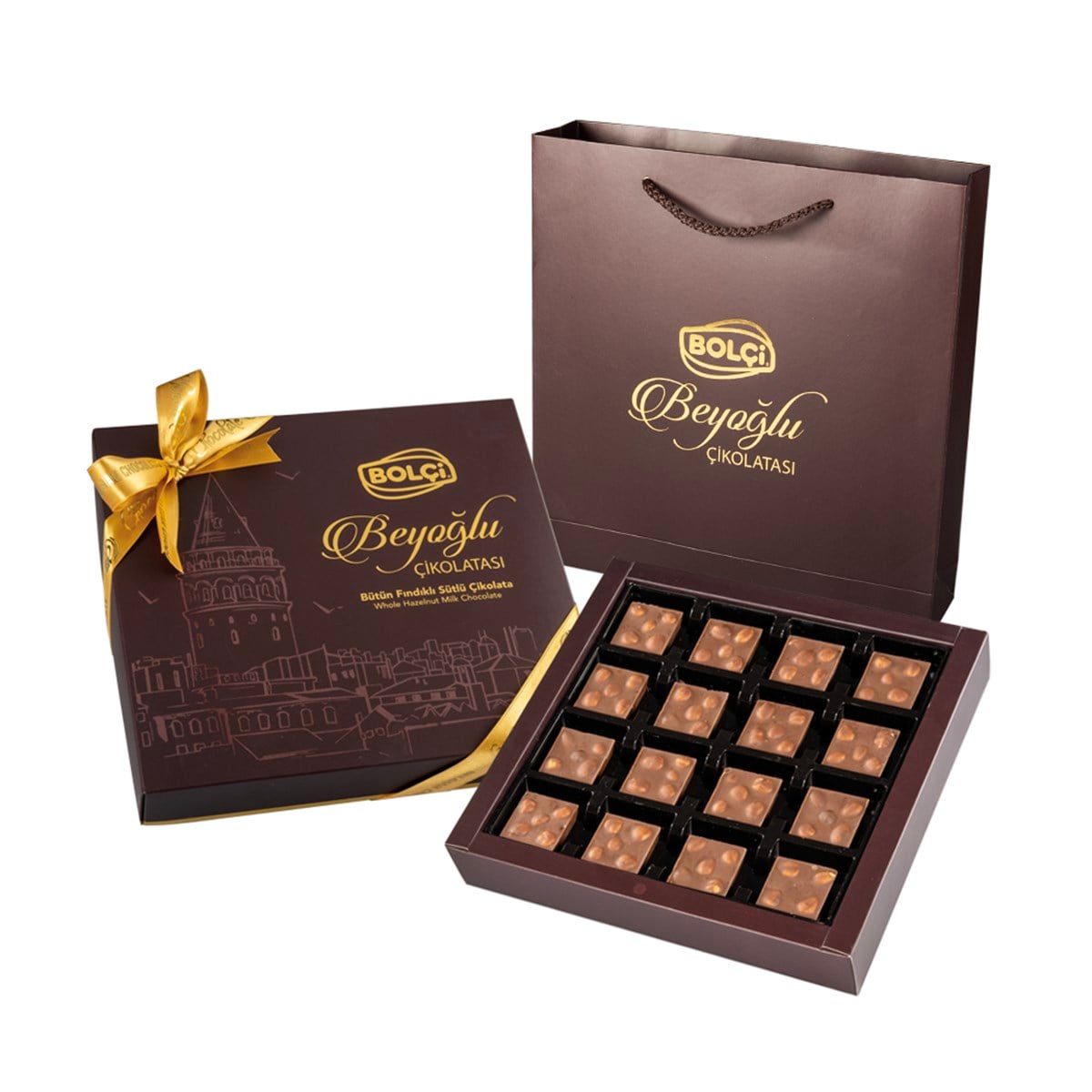 Çikolatalar-SÜTLÜ FINDIKLI BEYOĞLU ÇİKOLATASI 240 GR