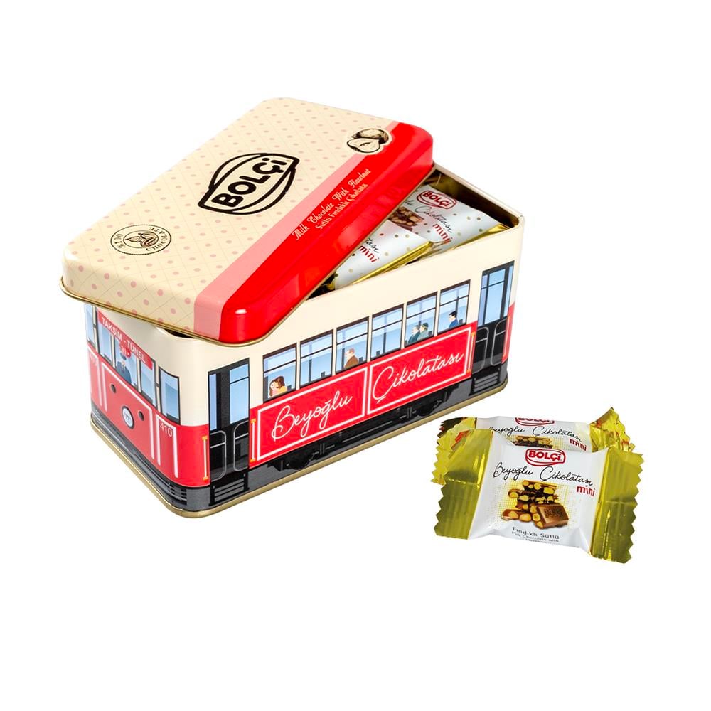 Beyoğlu Çikolatası-Tramvay Kutu Fındıklı Beyoğlu Çikolatası 225g