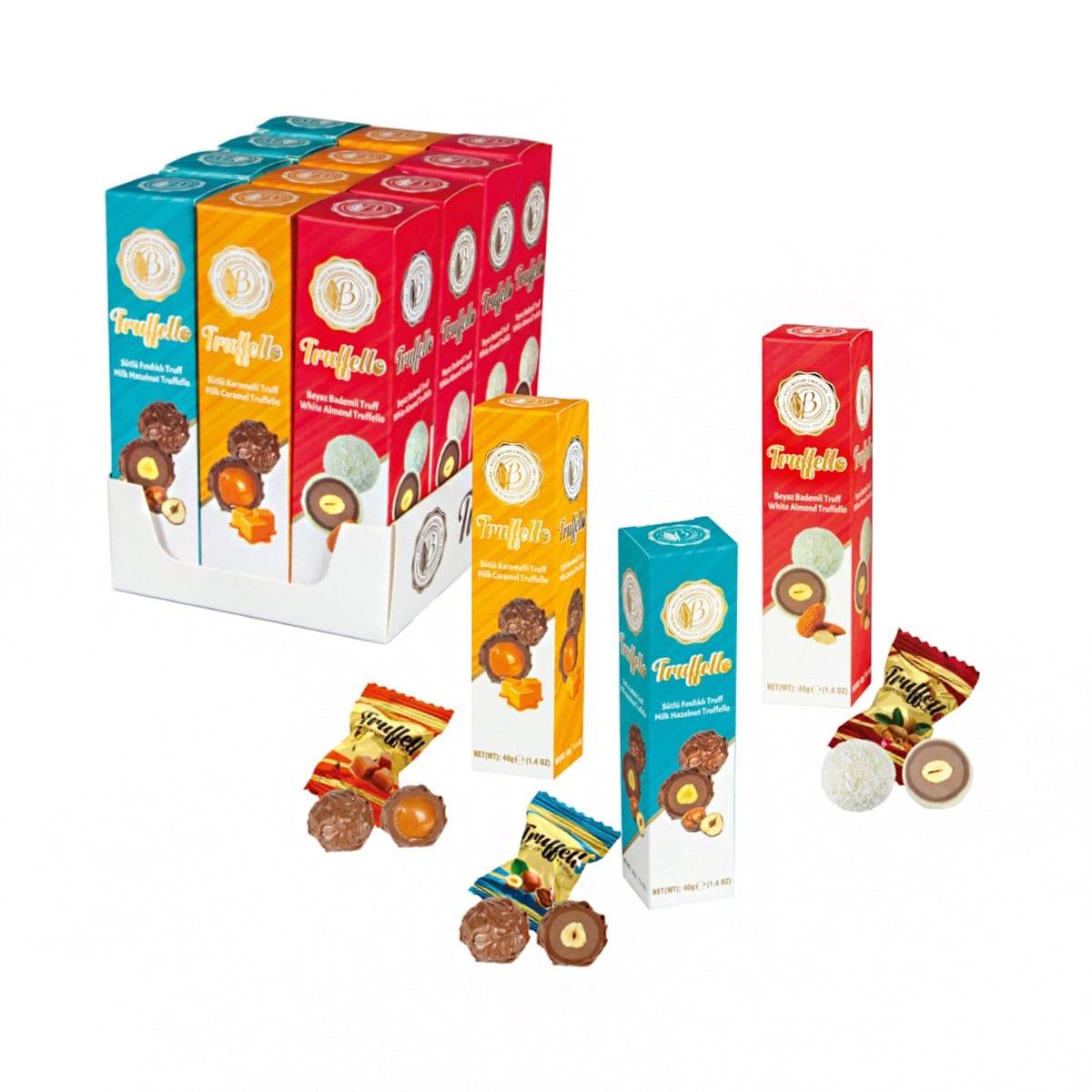 Trüf Çikolata-Truffello Mix Trüf Çikolata 480gr