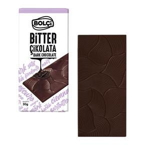Atıştırmalık Çikolata-Bitter Tablet Çikolata 30g