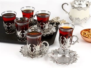 Çay & Kahve;Sembol HomeAHSEN ÇAY SETİ GÜMÜŞ