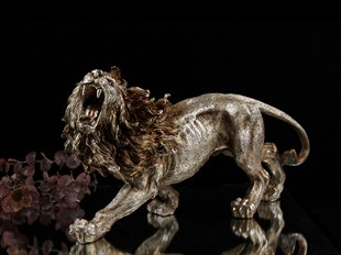Biblo ve ObjelerSembol HomeBy Aslan Biblo Gümüş 12*37*19 Cm