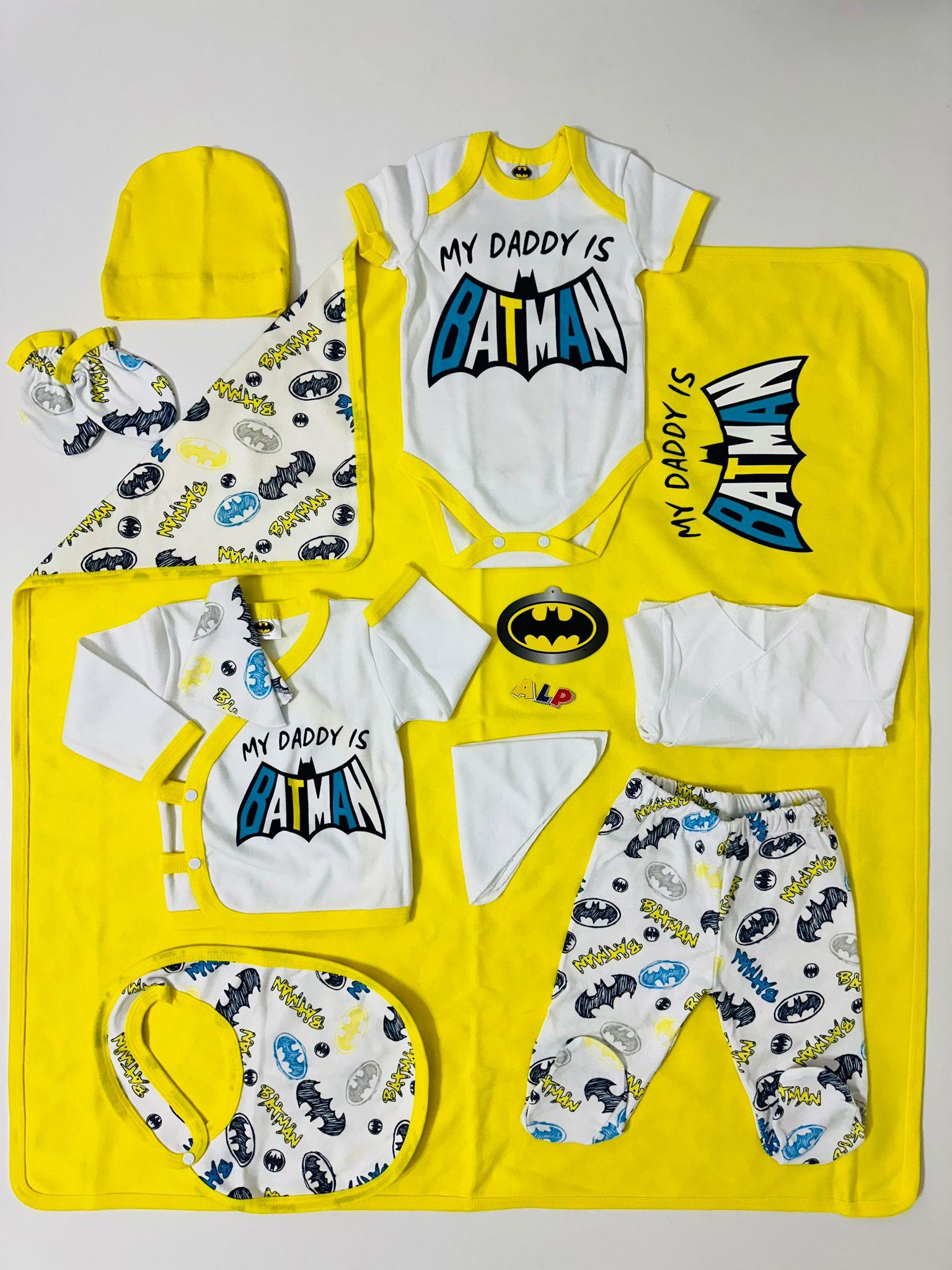 Batman 10 Parça Hastane Çıkışı Yeni Doğan Set-Sarı