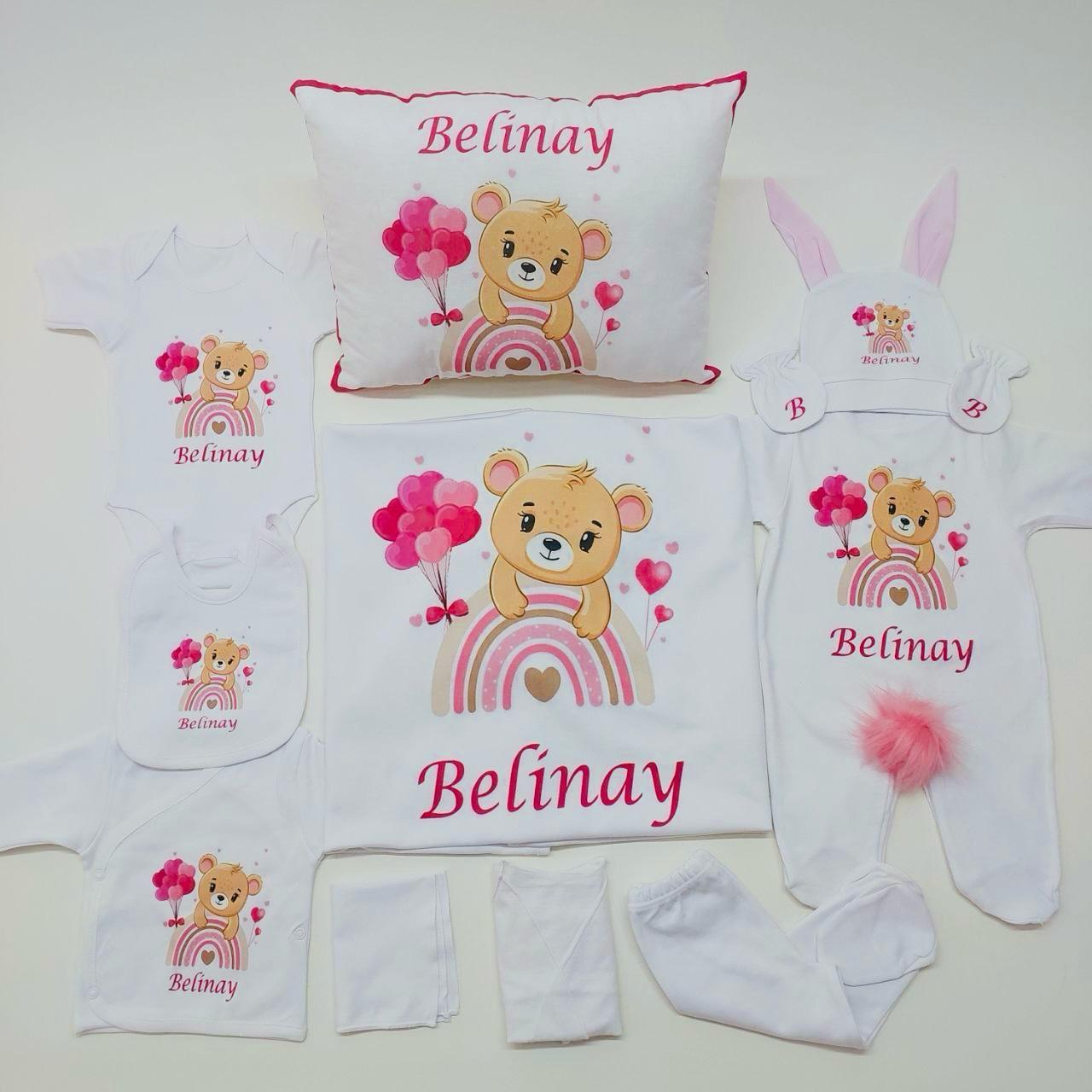 Bear 11 Parça İsme Özel Hastane Çıkışı Seti