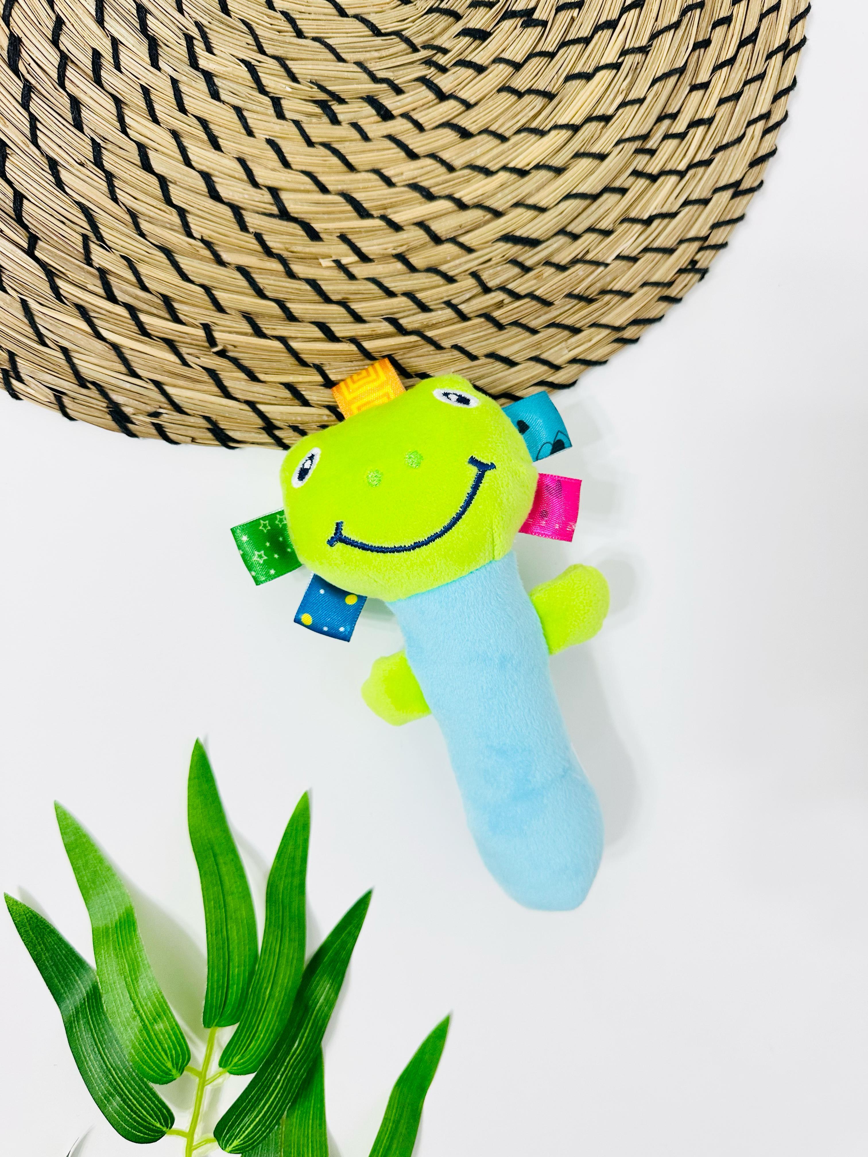 Botswana Sık Sık Sesli Peluş Sıkmalı Oyuncak - Yeşil 