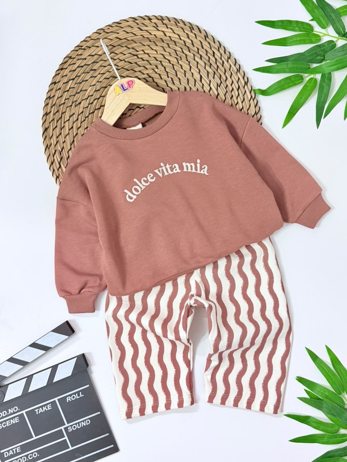 Dolce Vita Mia Nakışlı Oversize Rahat Kalıp Eşofman Takımı