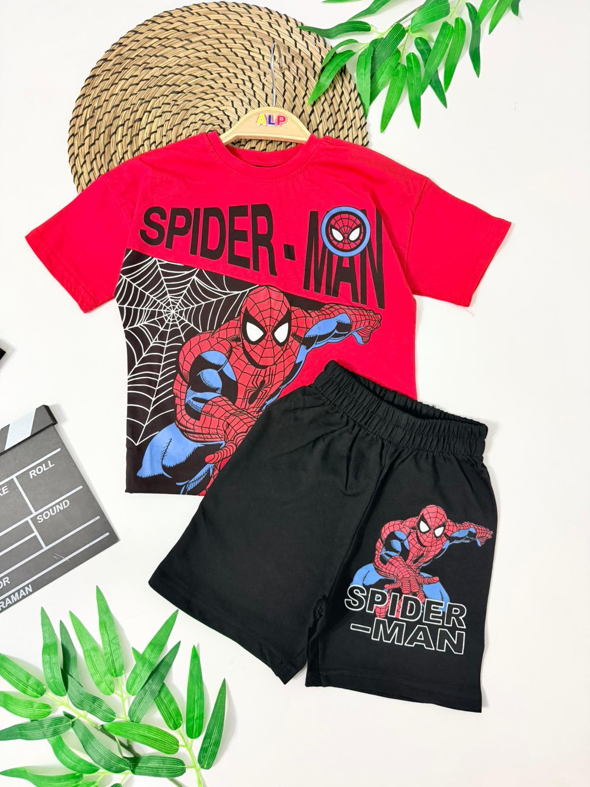 Spıderman2 İp Kapri Eşofman Takım
