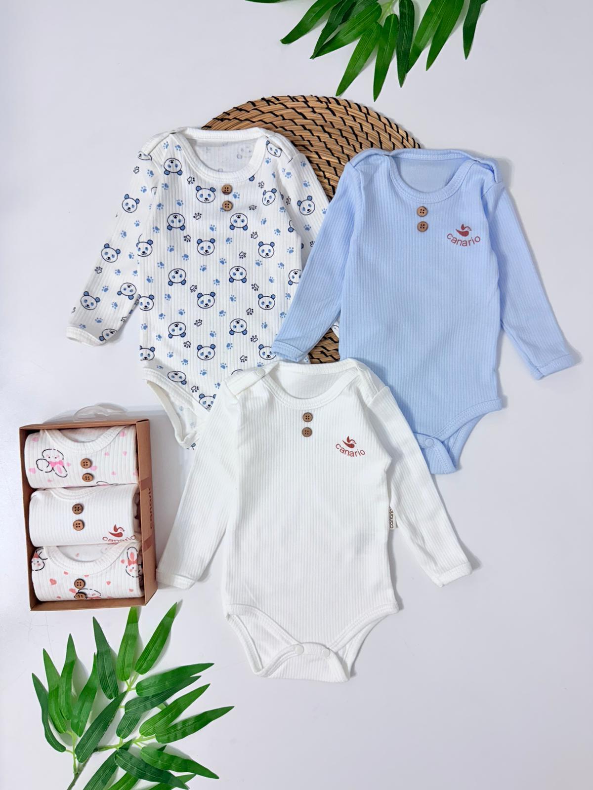 Wisconsin Çıtçıtlı Üst Badi Kutuda 3lü Set
