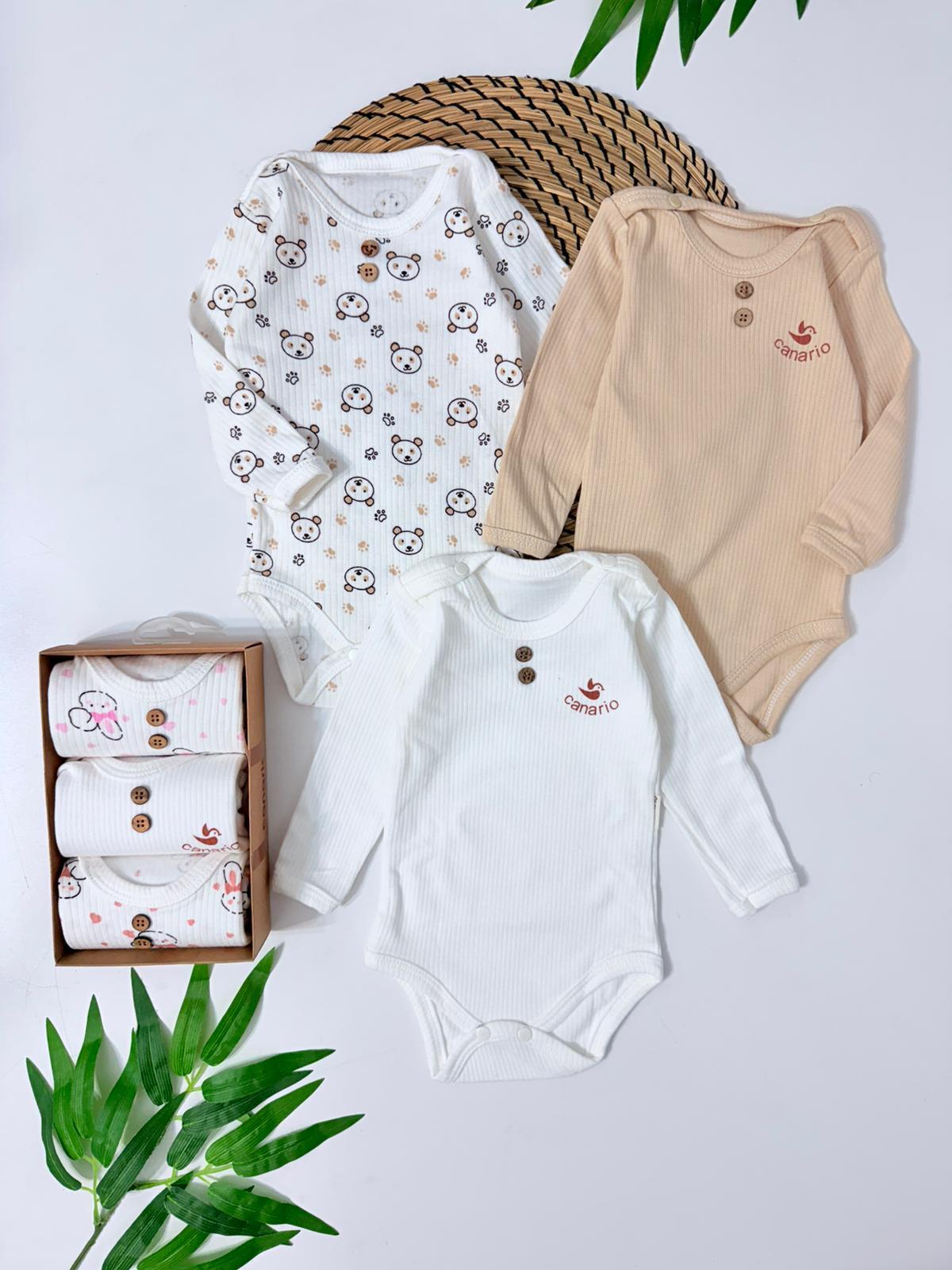 Wisconsin Çıtçıtlı Üst Badi Kutuda 3lü Set