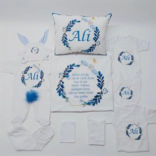 Alaska 11 Parça İsme Özel Hastane Çıkışı Seti