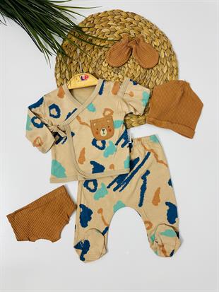 Astana  5li Yenidoğan set - Kahve