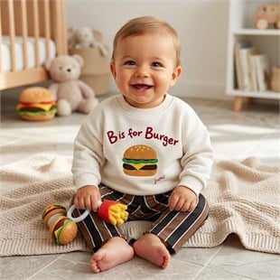 B İs Burger Sweatshirt - Pantolon Pinterest Takım