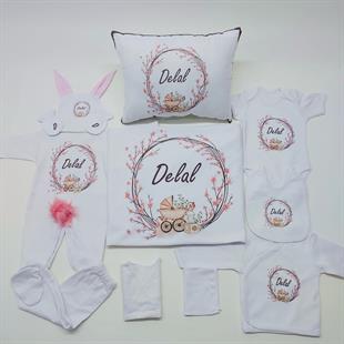 Baby Şark 11 Parça İsme Özel Hastane Çıkışı Seti