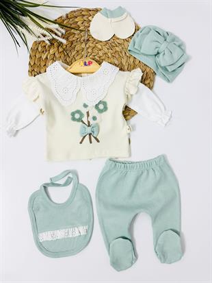 Berlin Yenidoğan 5li Set - Yeşil