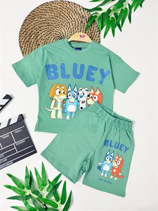 Bluey 2 İp Kapri Eşofman Takım