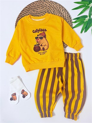 By Capybara Alt-Üst Takım & Çorap -  Set