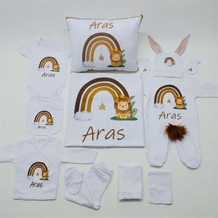 Lion 11 Parça İsme Özel Hastane Çıkışı Seti