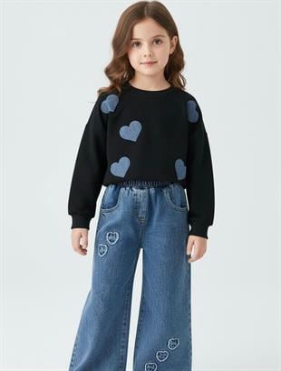 Love Kot Pantolon Swet Kız Çocuk 2 li Takım