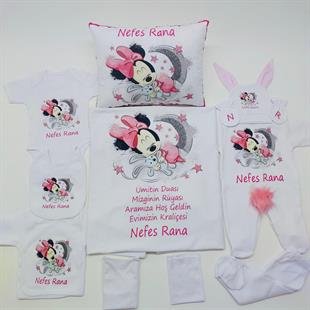 Miki Mause 11 Parça İsme Özel Hastane Çıkışı Seti