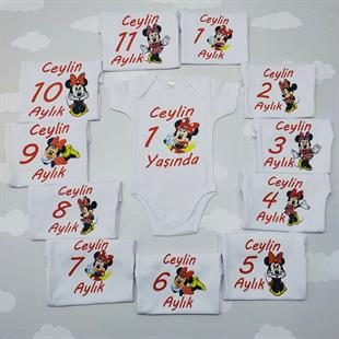 Mini Fare 12 Aylık Desenli Zıbın Seti
