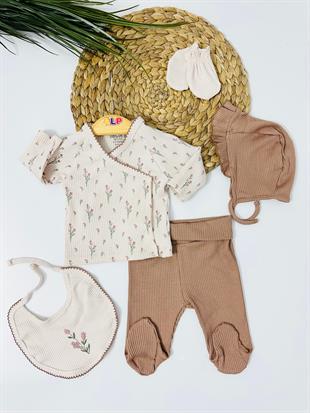 Ottawa 5li Yenidoğan set - Kahve