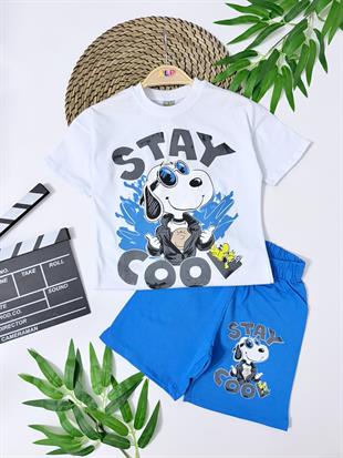 Snopy 2 İp Kapri Eşofman Takım