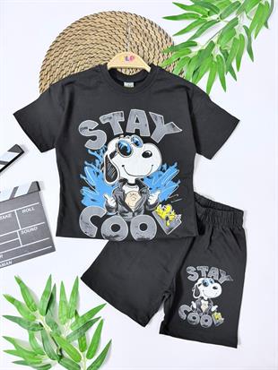 Snopy 2 İp Kapri Eşofman Takım