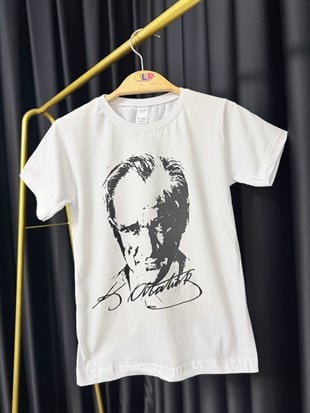 Unisex Atatürk Baskılı  Tişört 