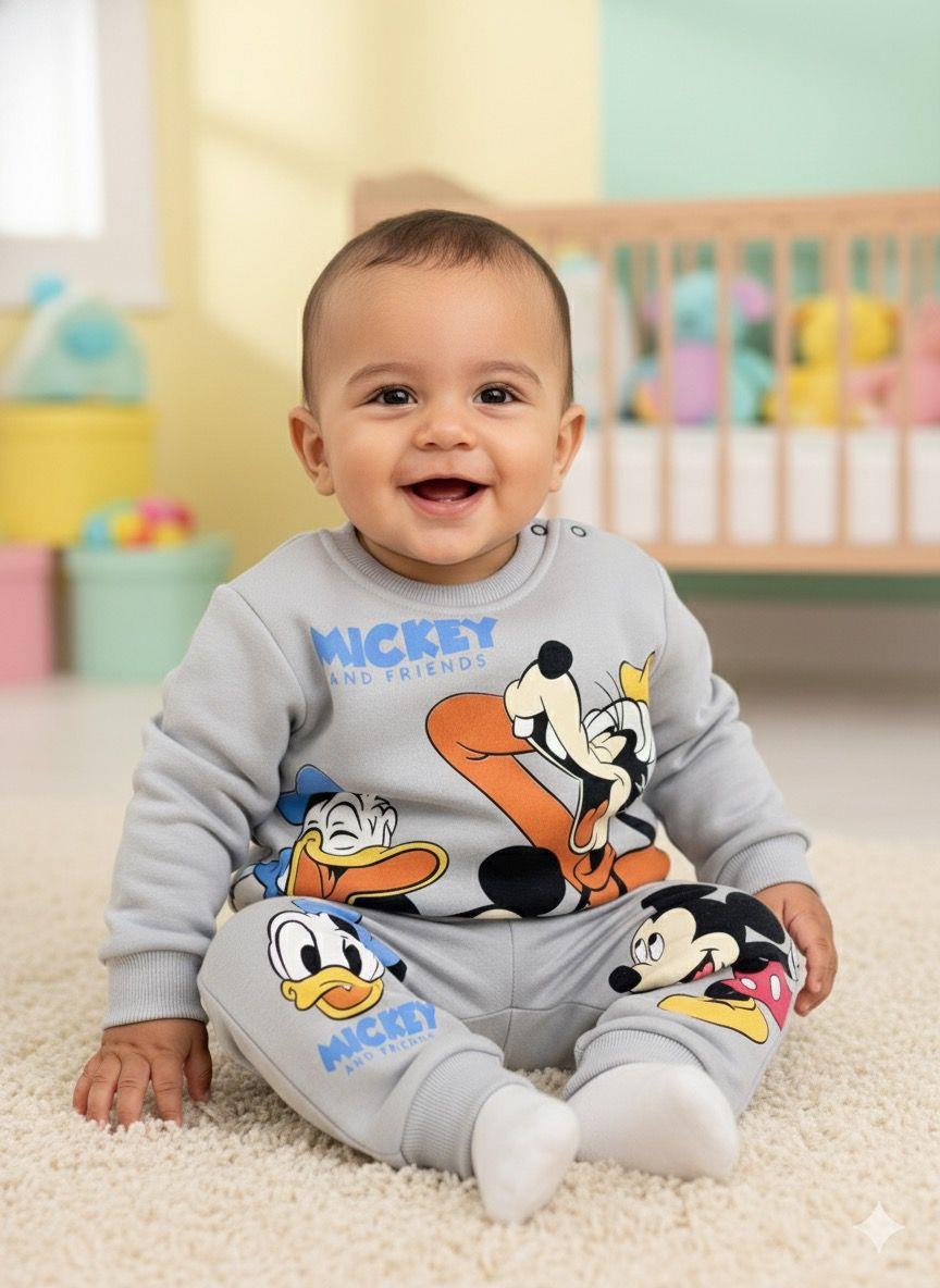  Disney Baskılı 2ip Erkek Bebek Takım