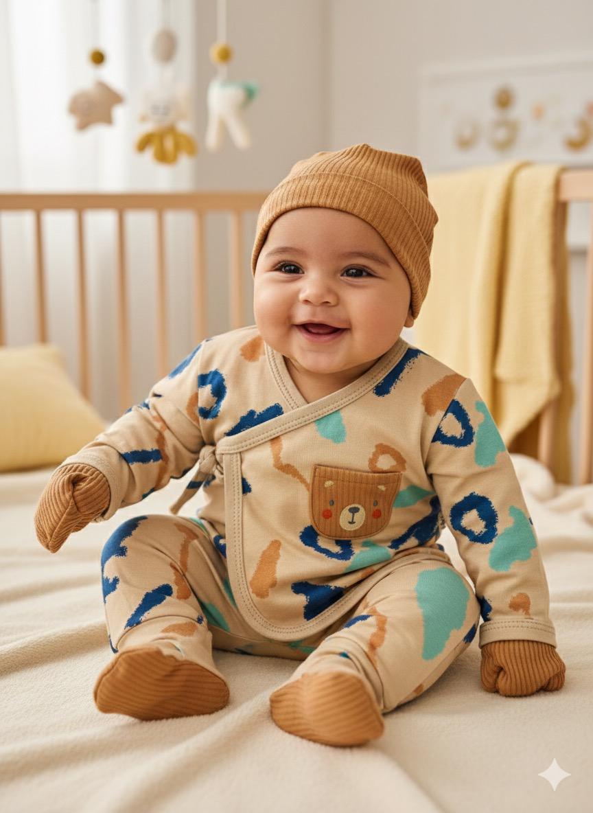 Astana  5li Yenidoğan set - Kahve