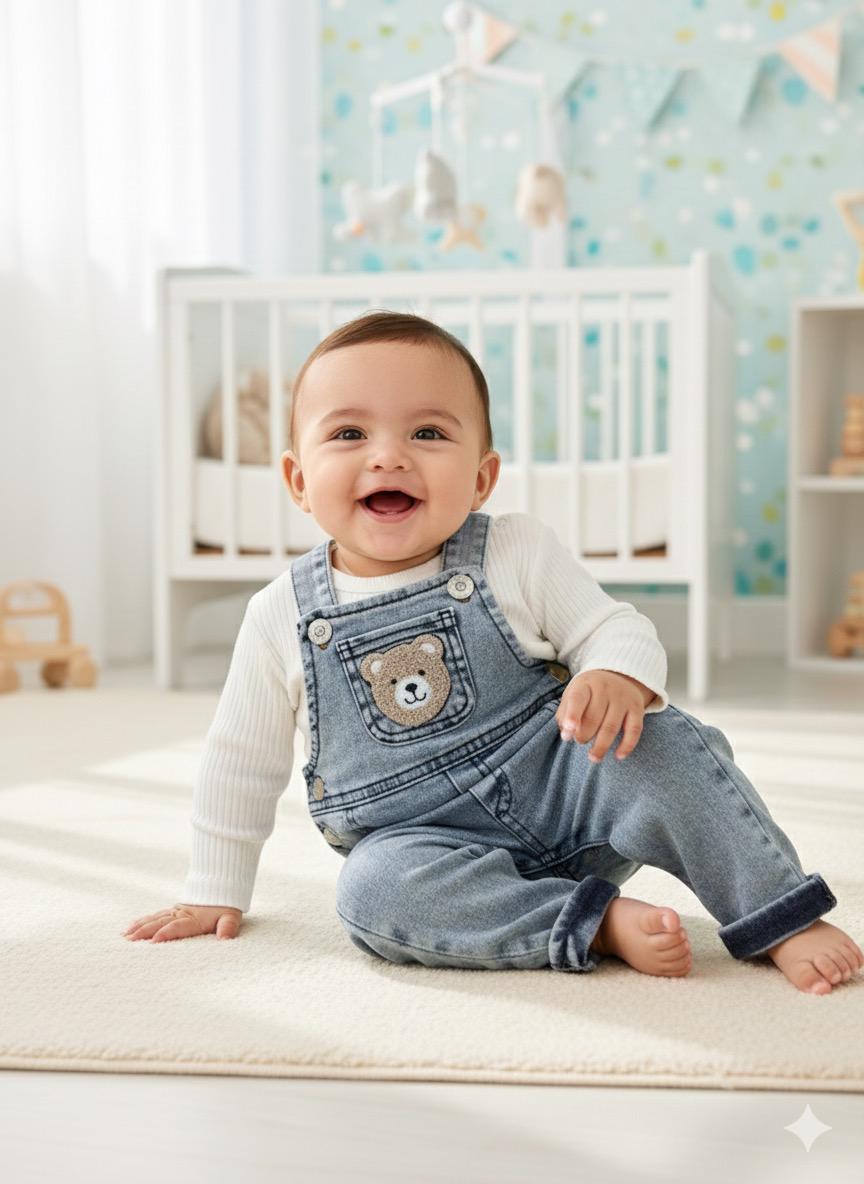 Bear  Detaylı Badili Kot Salopet Tulum