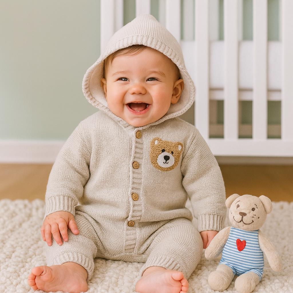 Belarus Kapüşonlu İçi Polar Yün Triko Tulum