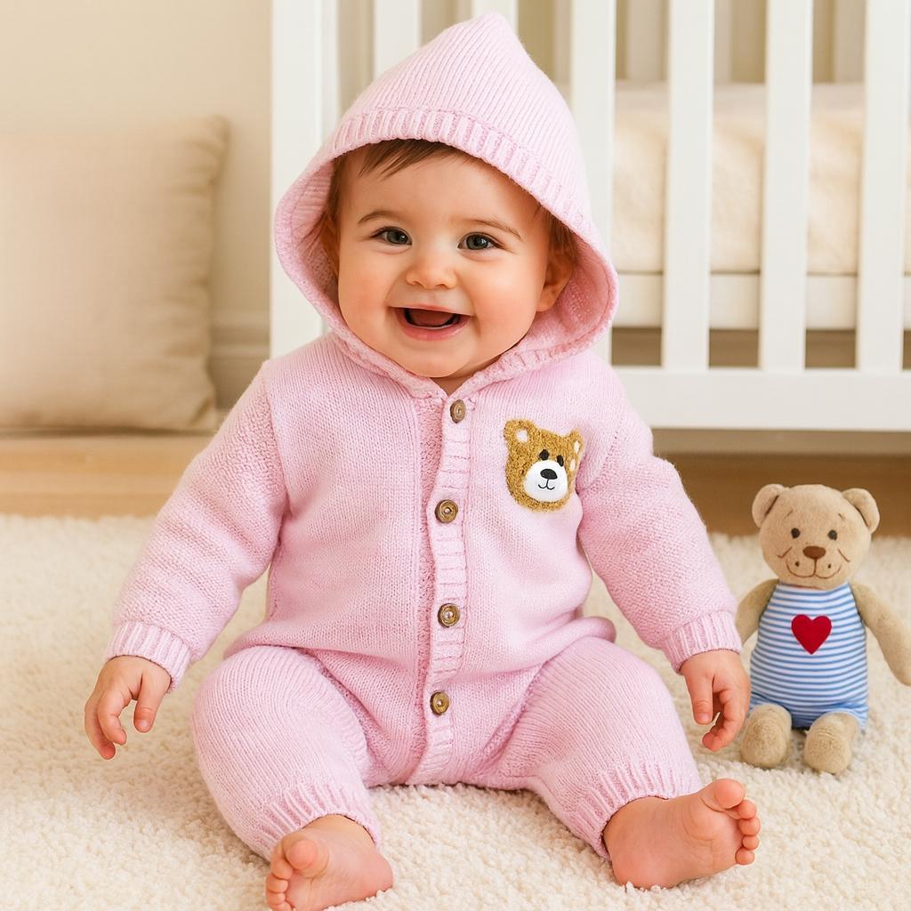 Belarus Kapüşonlu İçi Polar Yün Triko Tulum