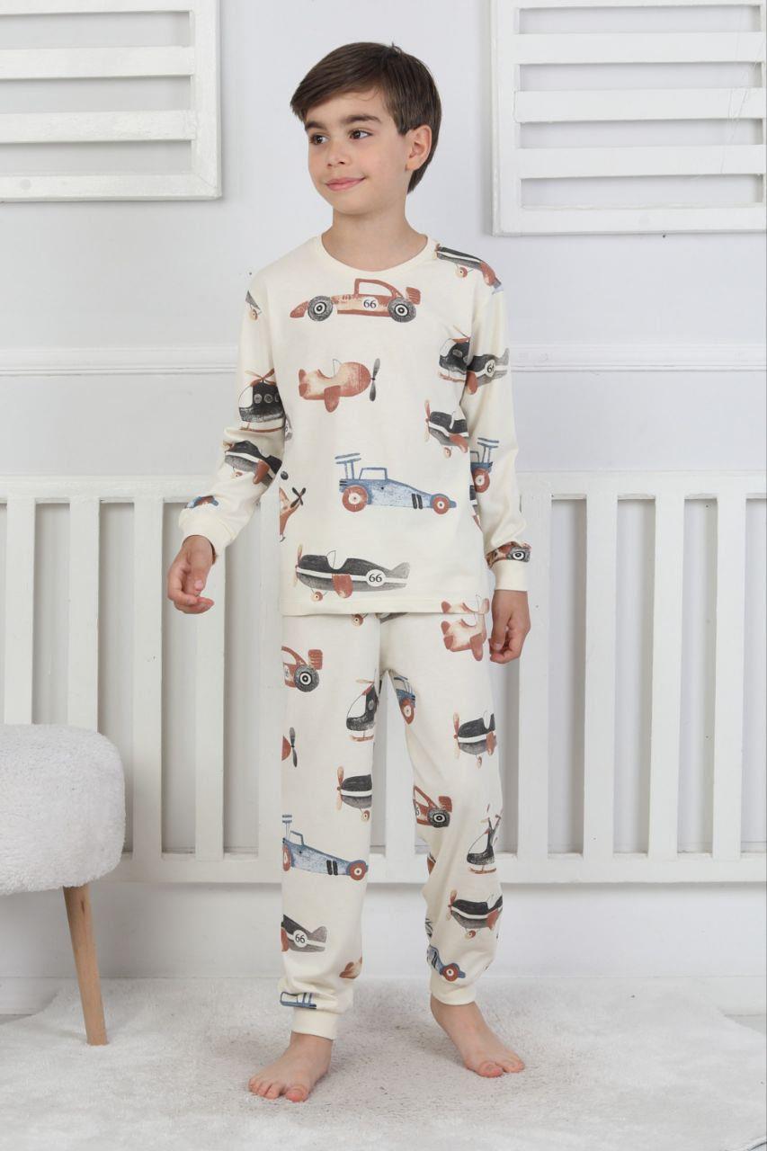 Car Detaylı Penye Pjama Takım