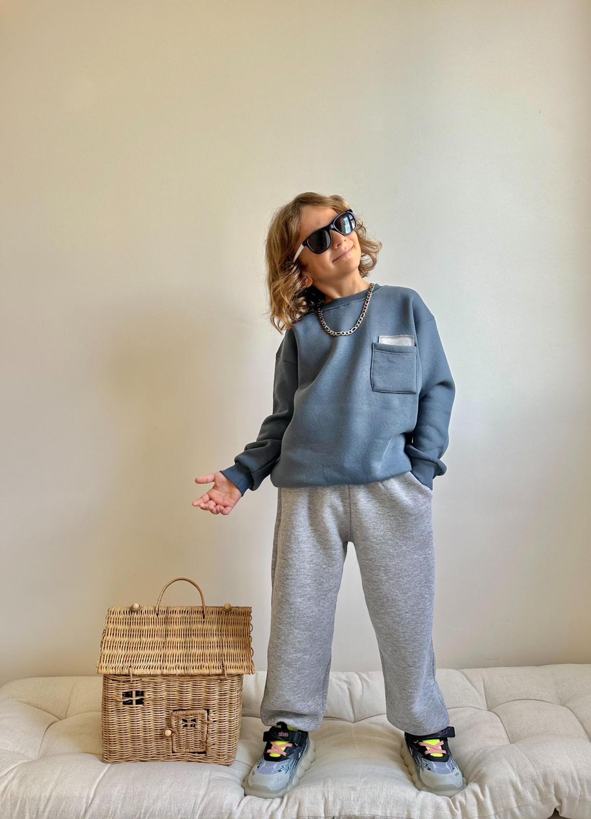 Carwin 3 İp İçi Şardonlu cep detaylı Eşofman Takım