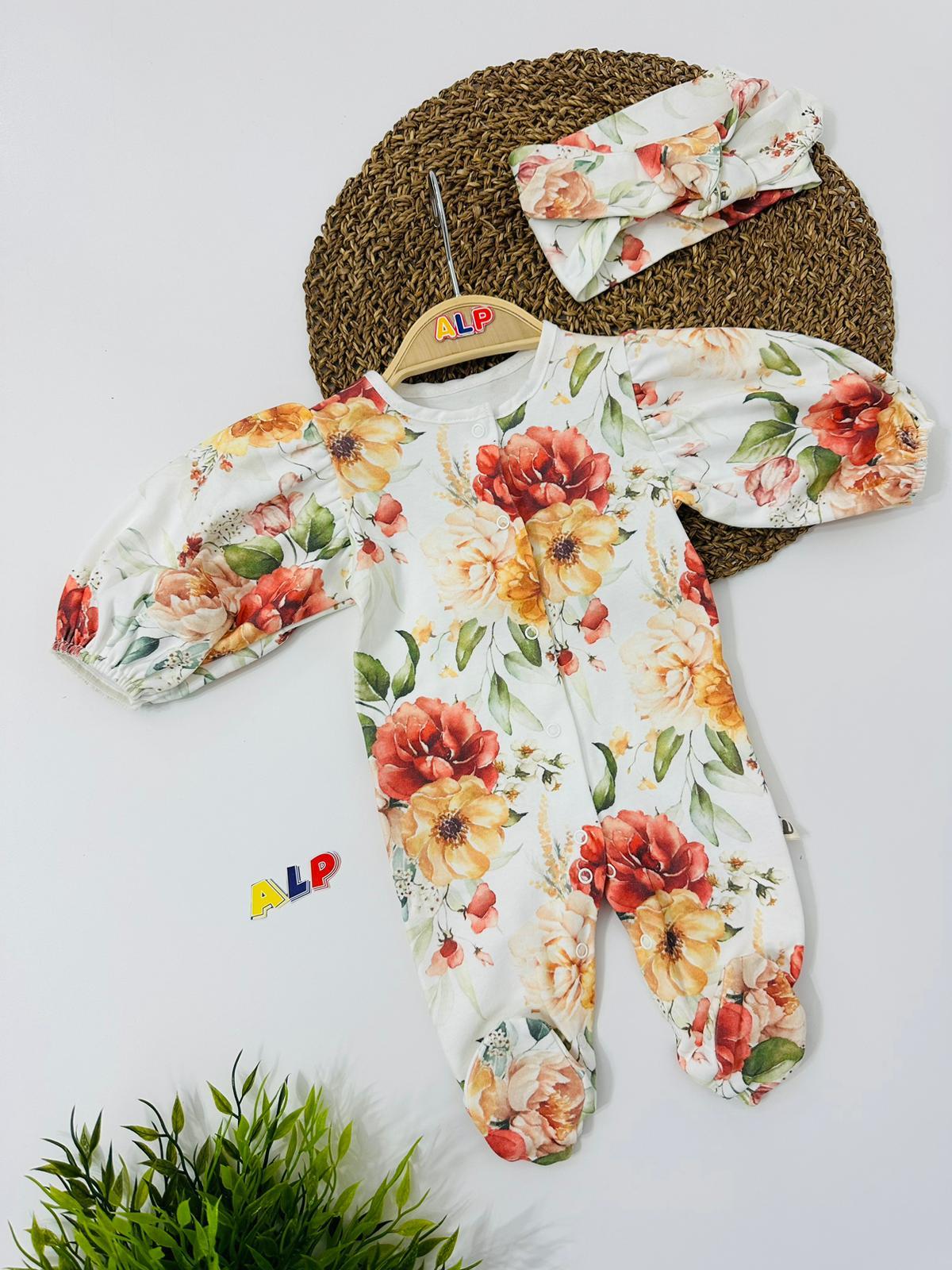Chrysanthemum 2 Parça Tulum Set Kız Takım Beyaz